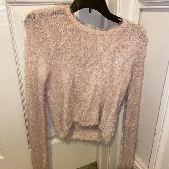 Light pink furry sweater. - Picture 2 of 4